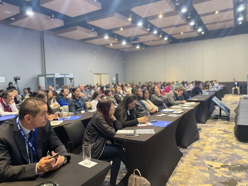 Vista de la audiencia durante una conferencia de la edición Colombia 2024