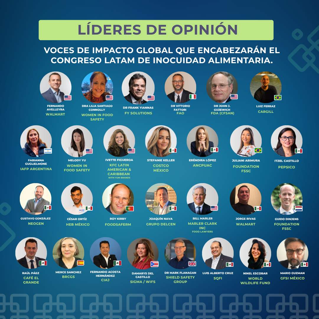 Conferencistas del Congreso Latinoamercicano de Inocuidad