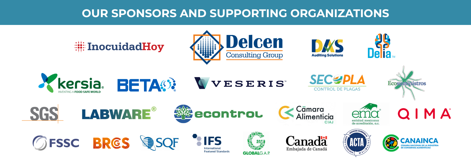 OUR SPONSORS AND SUPPORTING ORGANIZATIONS