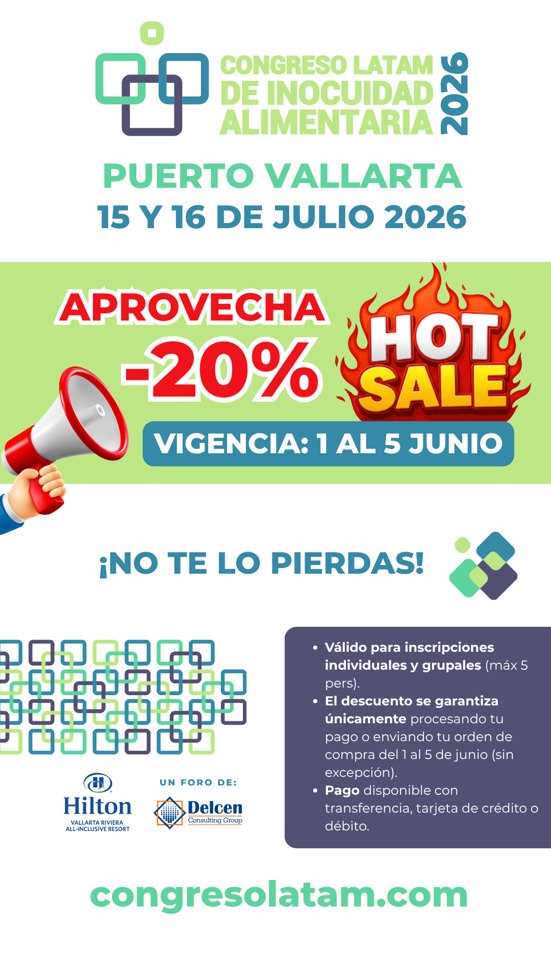 Aprovecha 20% Hot sale